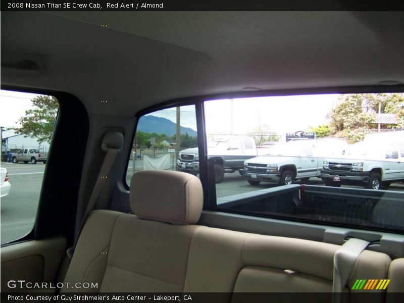 Red Alert / Almond 2008 Nissan Titan SE Crew Cab