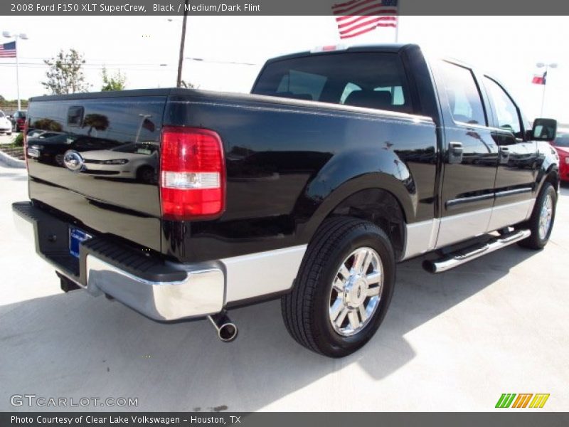 Black / Medium/Dark Flint 2008 Ford F150 XLT SuperCrew