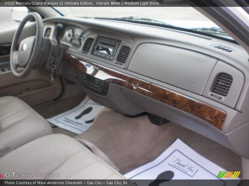 Vibrant White / Medium Light Stone 2010 Mercury Grand Marquis LS Ultimate Edition