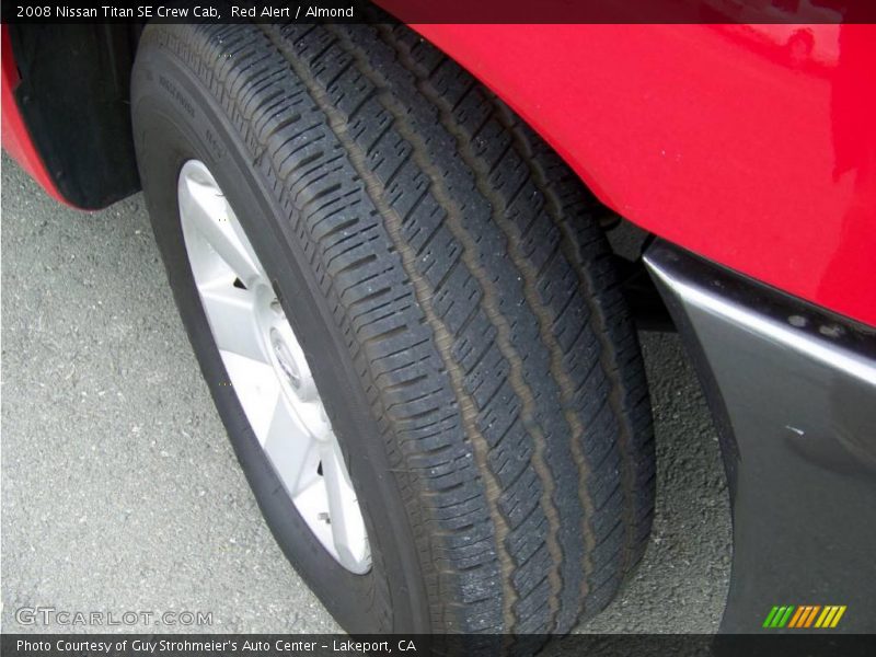 Red Alert / Almond 2008 Nissan Titan SE Crew Cab