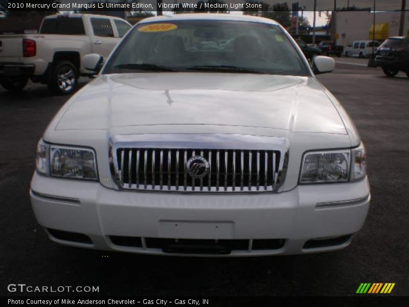 Vibrant White / Medium Light Stone 2010 Mercury Grand Marquis LS Ultimate Edition