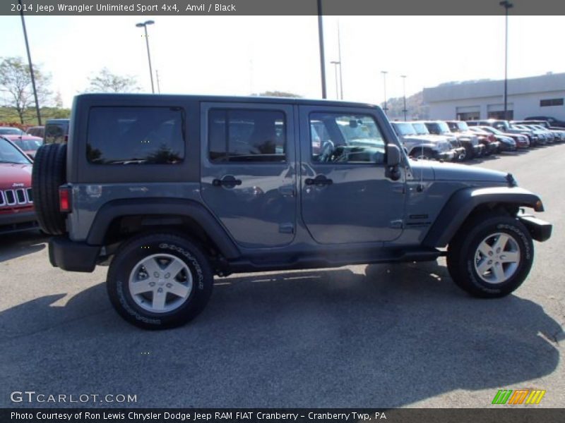 Anvil / Black 2014 Jeep Wrangler Unlimited Sport 4x4