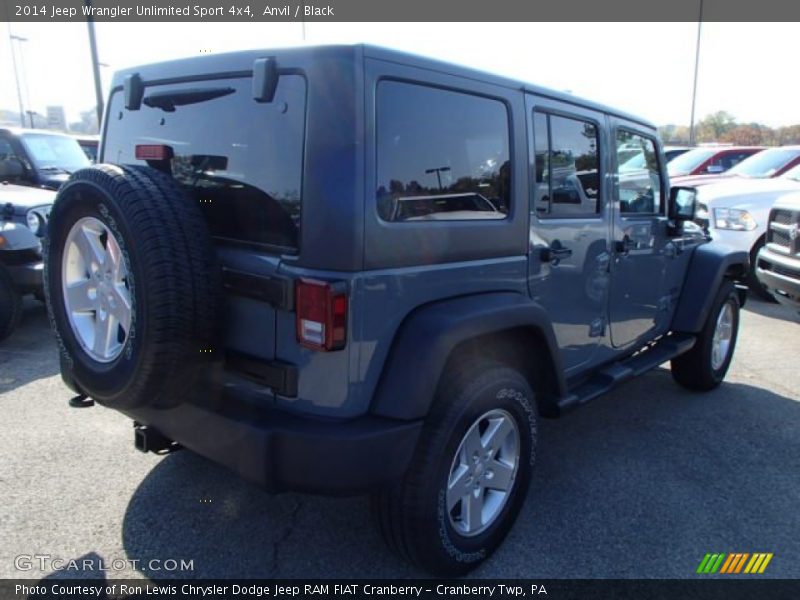 Anvil / Black 2014 Jeep Wrangler Unlimited Sport 4x4