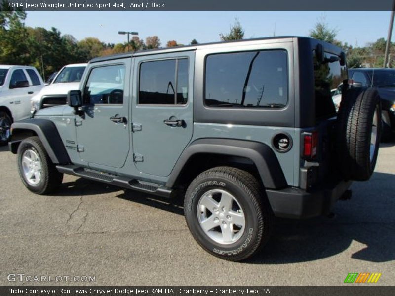 Anvil / Black 2014 Jeep Wrangler Unlimited Sport 4x4