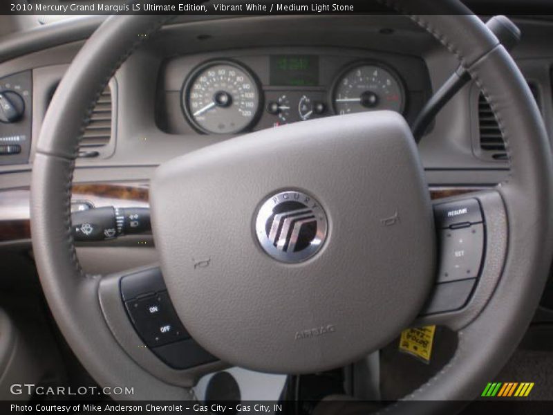 Vibrant White / Medium Light Stone 2010 Mercury Grand Marquis LS Ultimate Edition