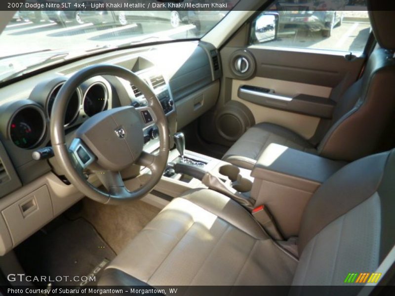 Light Khaki Metallic / Dark Khaki/Medium Khaki 2007 Dodge Nitro SLT 4x4