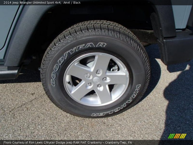 Anvil / Black 2014 Jeep Wrangler Unlimited Sport 4x4