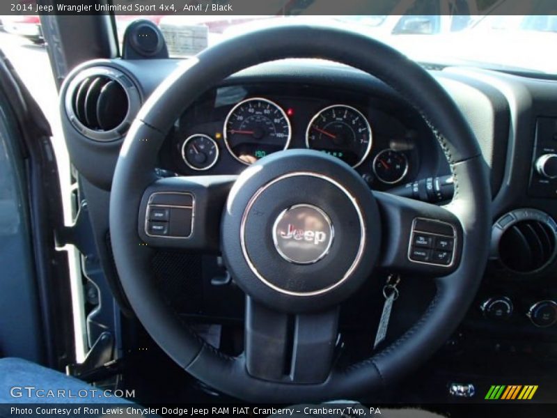 Anvil / Black 2014 Jeep Wrangler Unlimited Sport 4x4