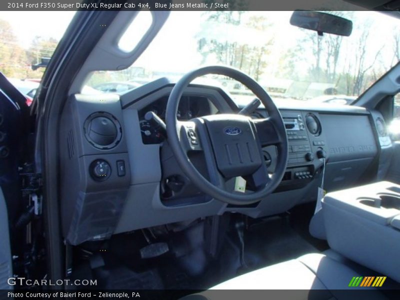 Blue Jeans Metallic / Steel 2014 Ford F350 Super Duty XL Regular Cab 4x4