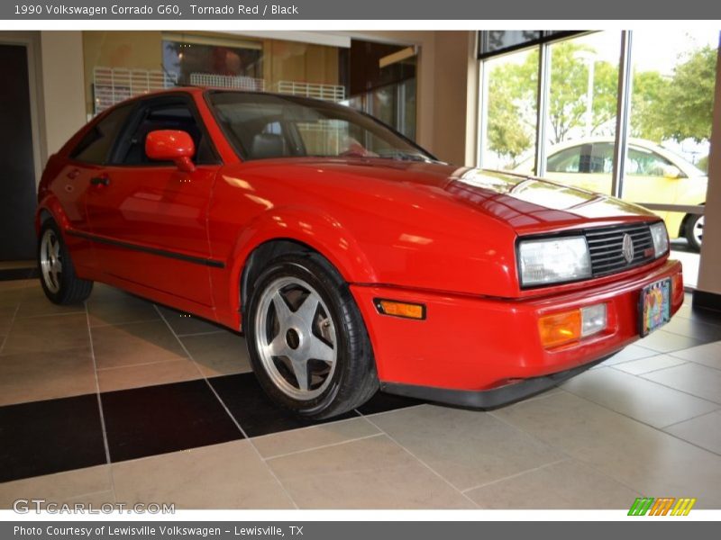 Tornado Red / Black 1990 Volkswagen Corrado G60
