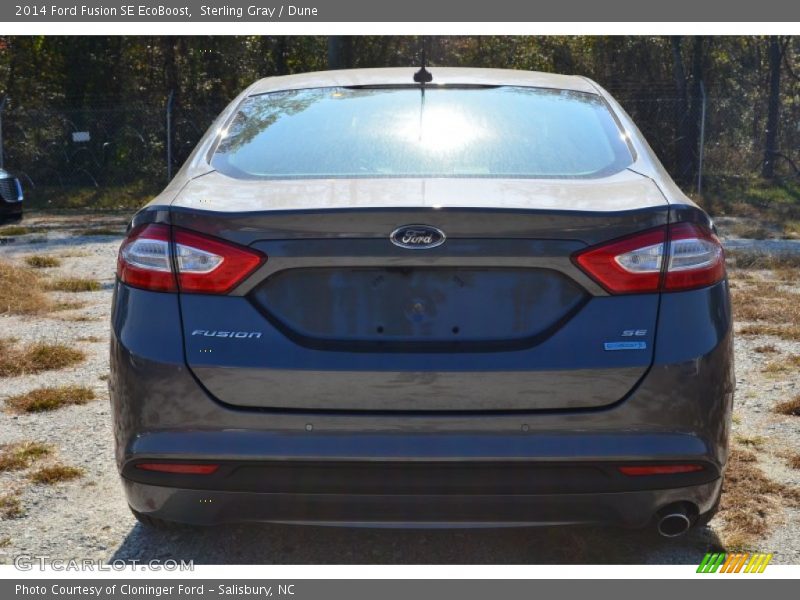 Sterling Gray / Dune 2014 Ford Fusion SE EcoBoost