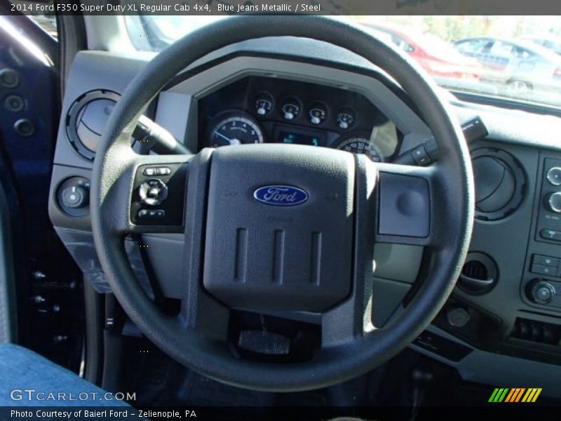 Blue Jeans Metallic / Steel 2014 Ford F350 Super Duty XL Regular Cab 4x4