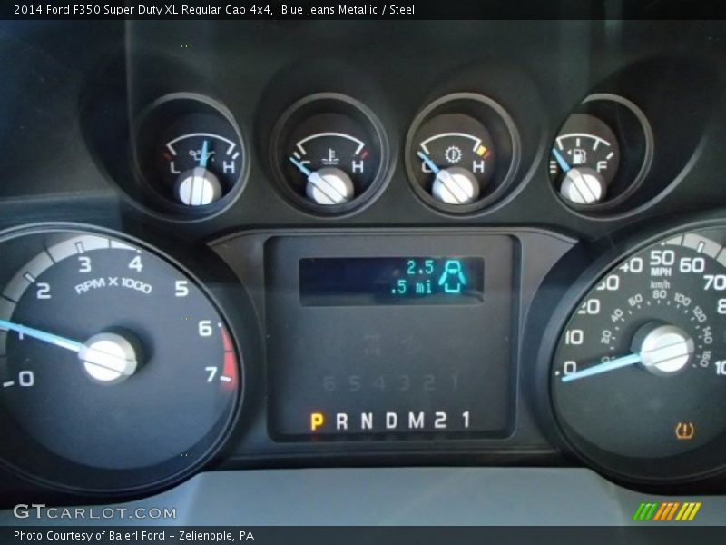Blue Jeans Metallic / Steel 2014 Ford F350 Super Duty XL Regular Cab 4x4