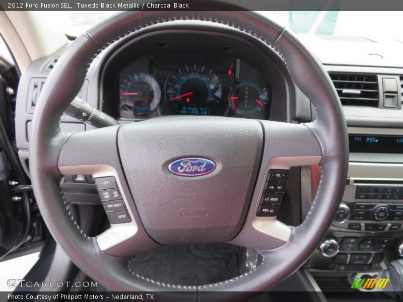 Tuxedo Black Metallic / Charcoal Black 2012 Ford Fusion SEL