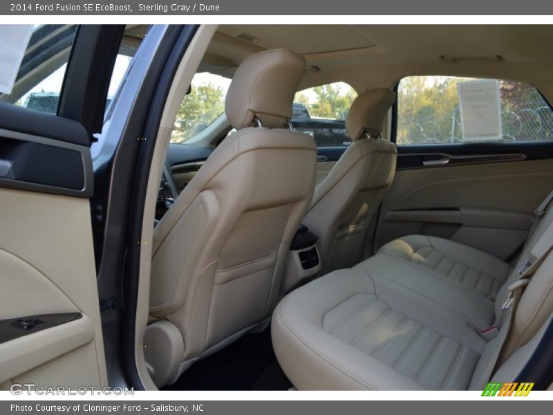 Sterling Gray / Dune 2014 Ford Fusion SE EcoBoost