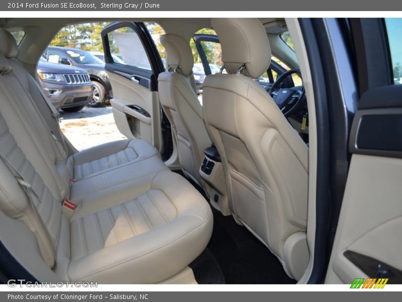 Sterling Gray / Dune 2014 Ford Fusion SE EcoBoost
