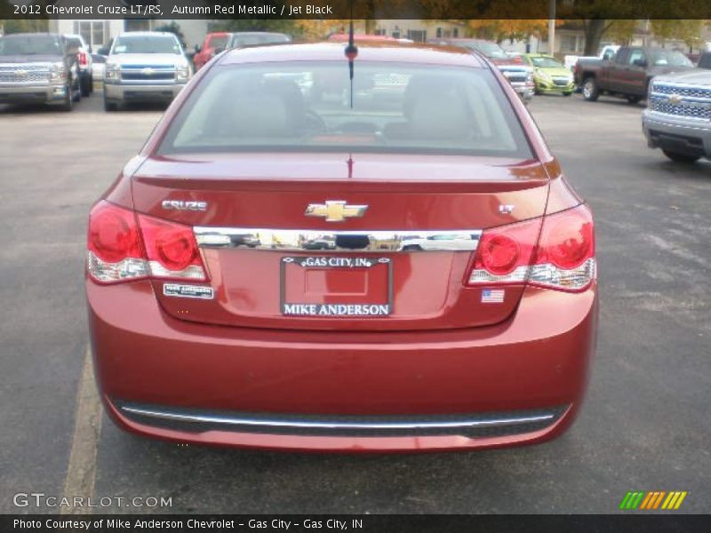 Autumn Red Metallic / Jet Black 2012 Chevrolet Cruze LT/RS
