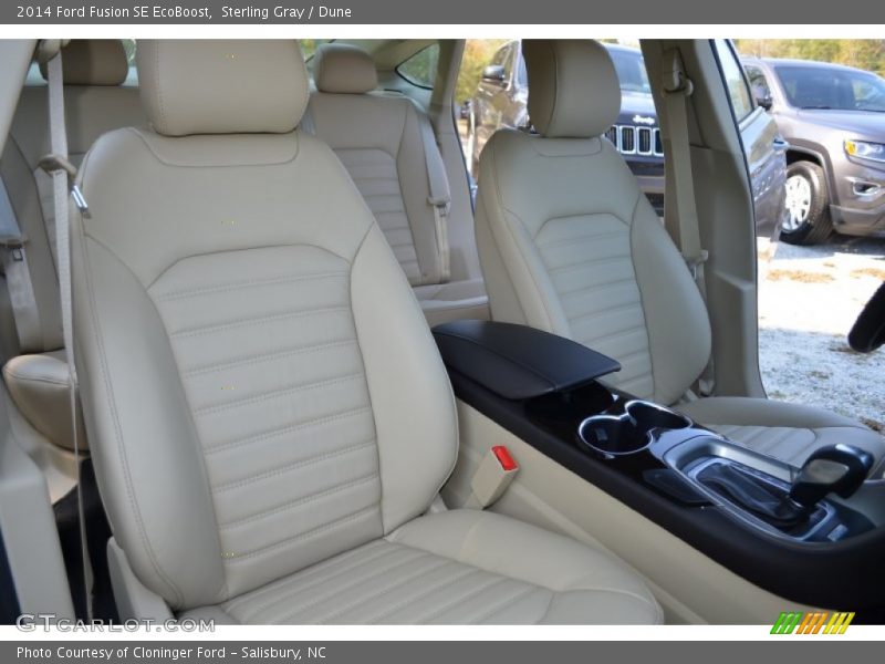 Sterling Gray / Dune 2014 Ford Fusion SE EcoBoost