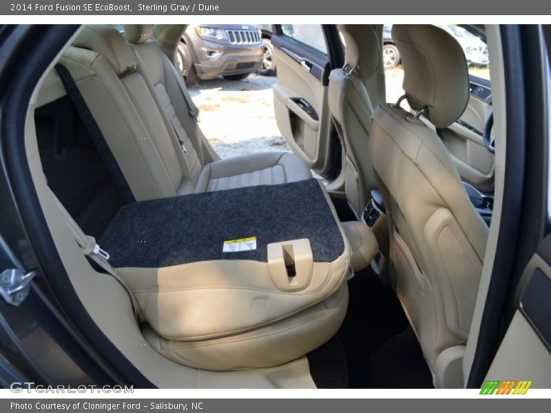Sterling Gray / Dune 2014 Ford Fusion SE EcoBoost