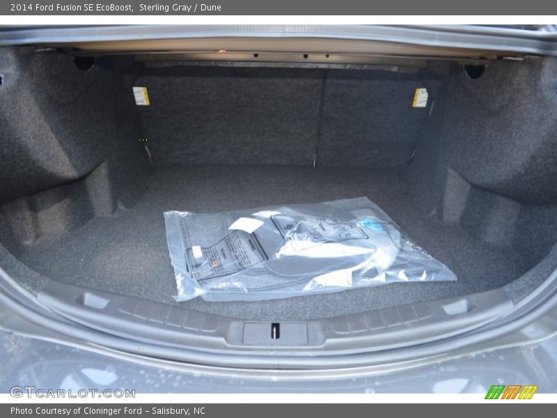 Sterling Gray / Dune 2014 Ford Fusion SE EcoBoost
