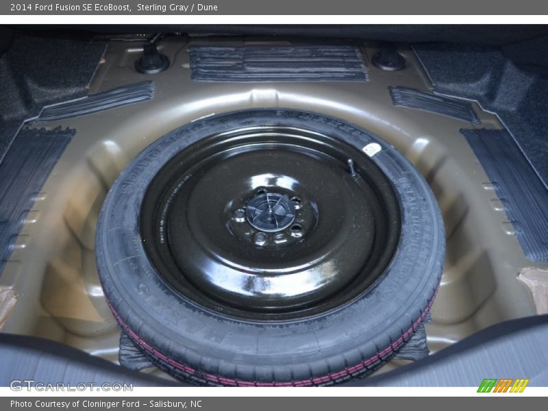 Sterling Gray / Dune 2014 Ford Fusion SE EcoBoost