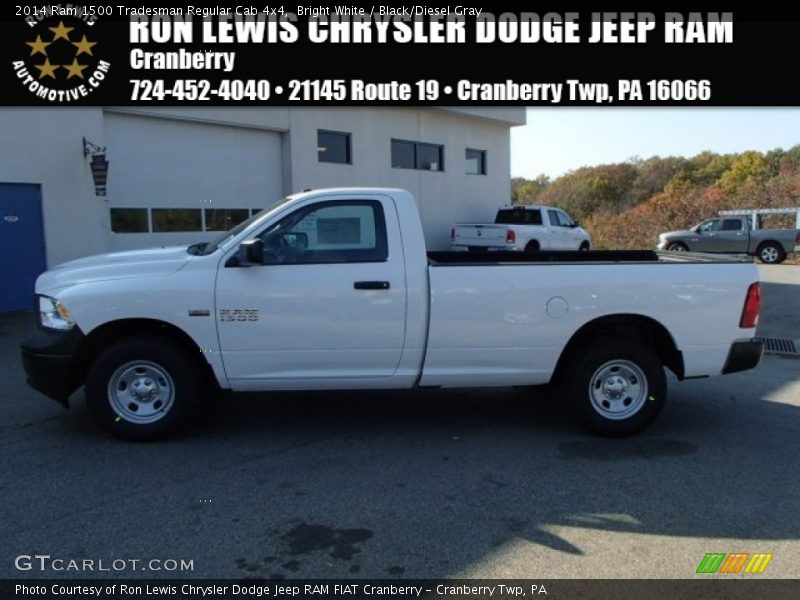 Bright White / Black/Diesel Gray 2014 Ram 1500 Tradesman Regular Cab 4x4