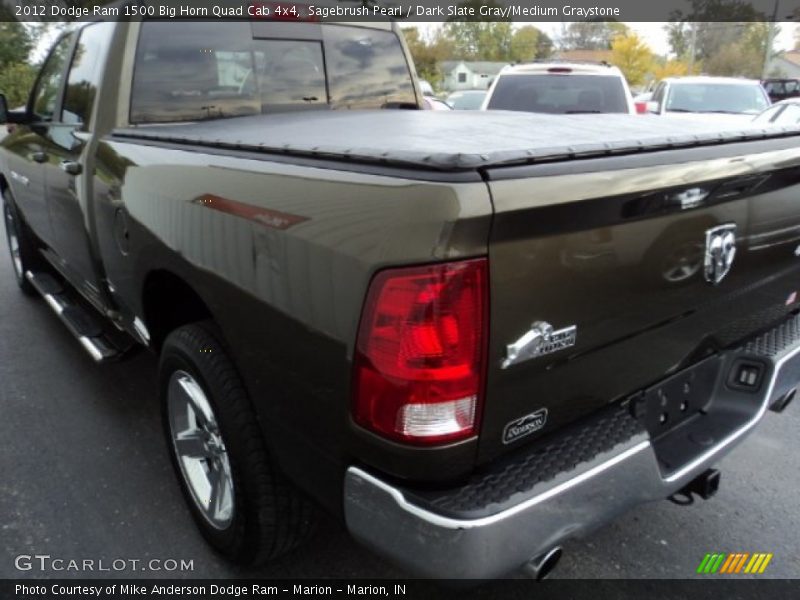 Sagebrush Pearl / Dark Slate Gray/Medium Graystone 2012 Dodge Ram 1500 Big Horn Quad Cab 4x4