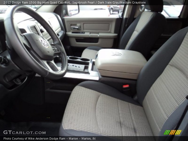 Sagebrush Pearl / Dark Slate Gray/Medium Graystone 2012 Dodge Ram 1500 Big Horn Quad Cab 4x4