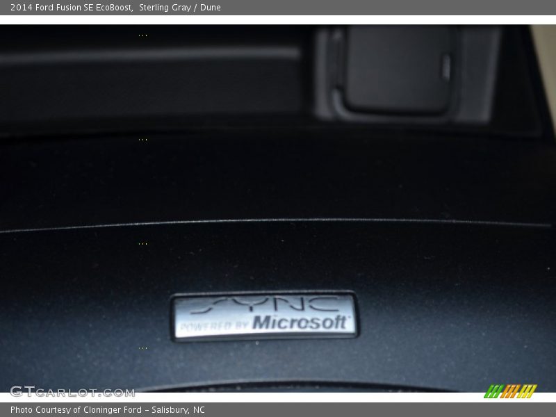 Sterling Gray / Dune 2014 Ford Fusion SE EcoBoost