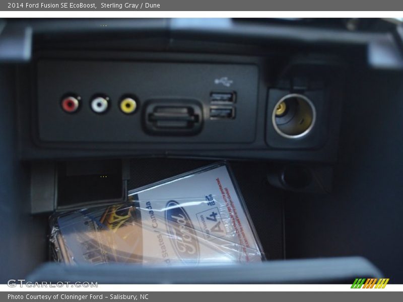 Sterling Gray / Dune 2014 Ford Fusion SE EcoBoost