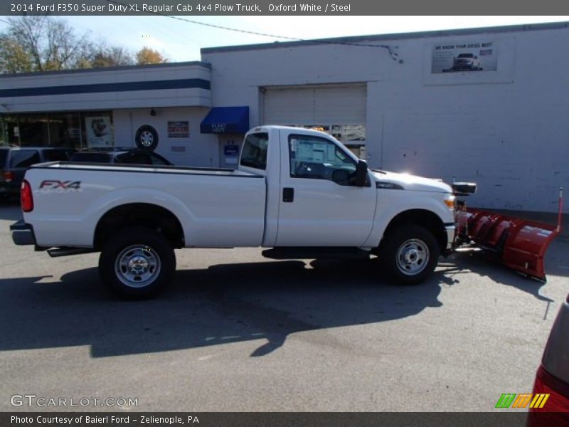 Oxford White / Steel 2014 Ford F350 Super Duty XL Regular Cab 4x4 Plow Truck