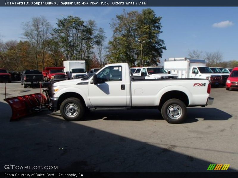 Oxford White / Steel 2014 Ford F350 Super Duty XL Regular Cab 4x4 Plow Truck