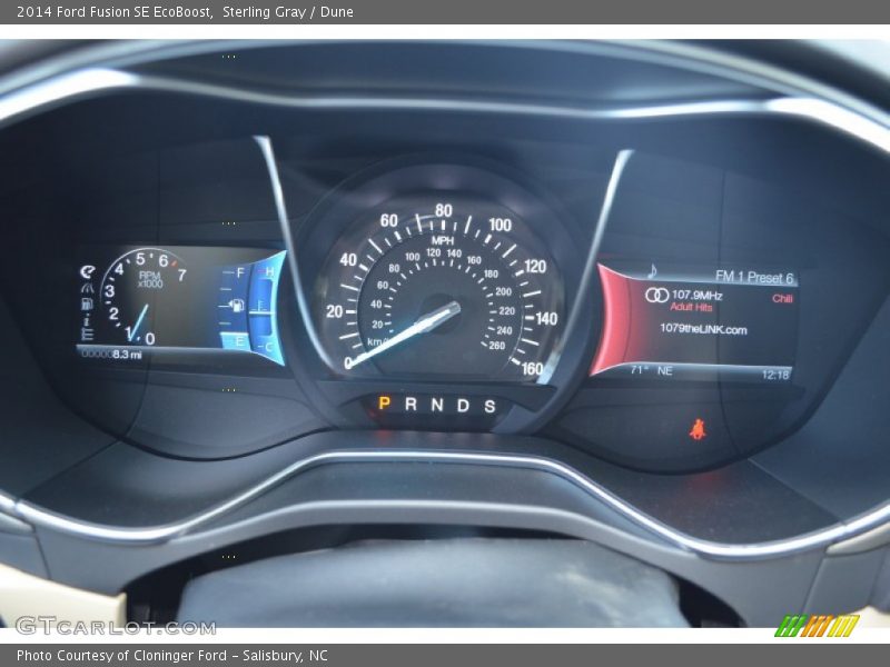 Sterling Gray / Dune 2014 Ford Fusion SE EcoBoost