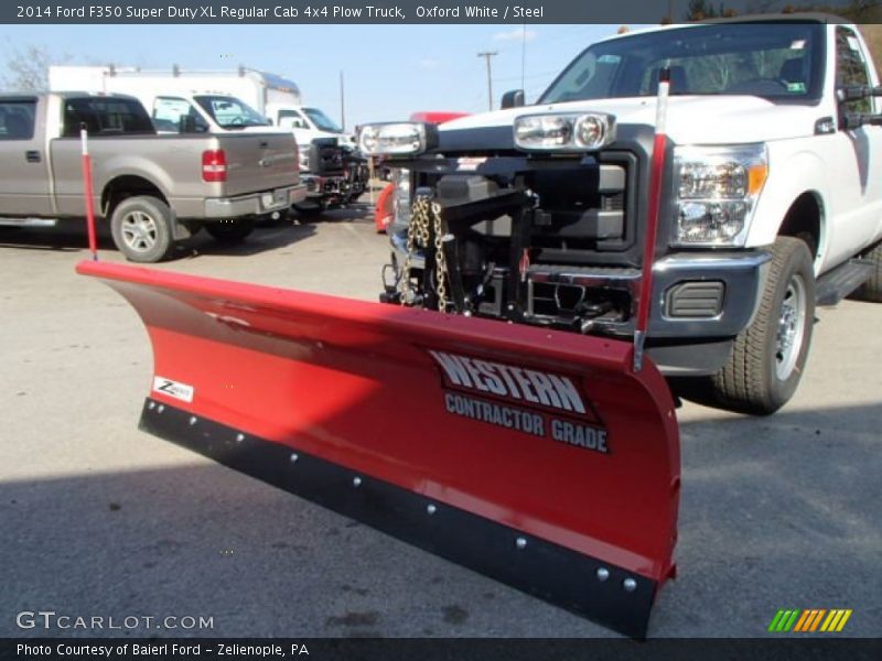 Oxford White / Steel 2014 Ford F350 Super Duty XL Regular Cab 4x4 Plow Truck