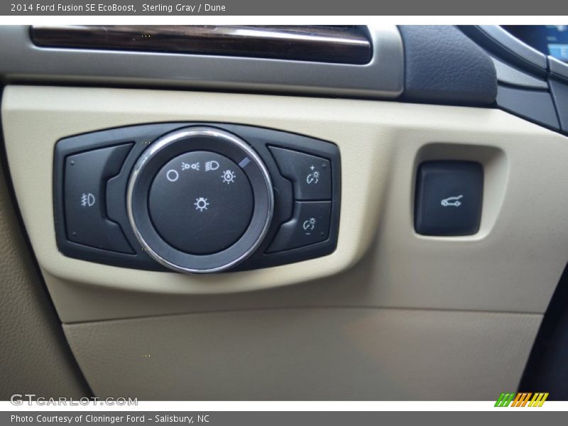 Sterling Gray / Dune 2014 Ford Fusion SE EcoBoost