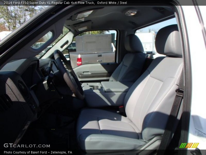 Oxford White / Steel 2014 Ford F350 Super Duty XL Regular Cab 4x4 Plow Truck