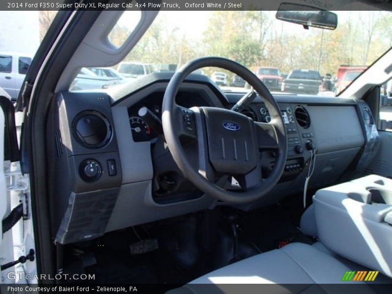 Oxford White / Steel 2014 Ford F350 Super Duty XL Regular Cab 4x4 Plow Truck
