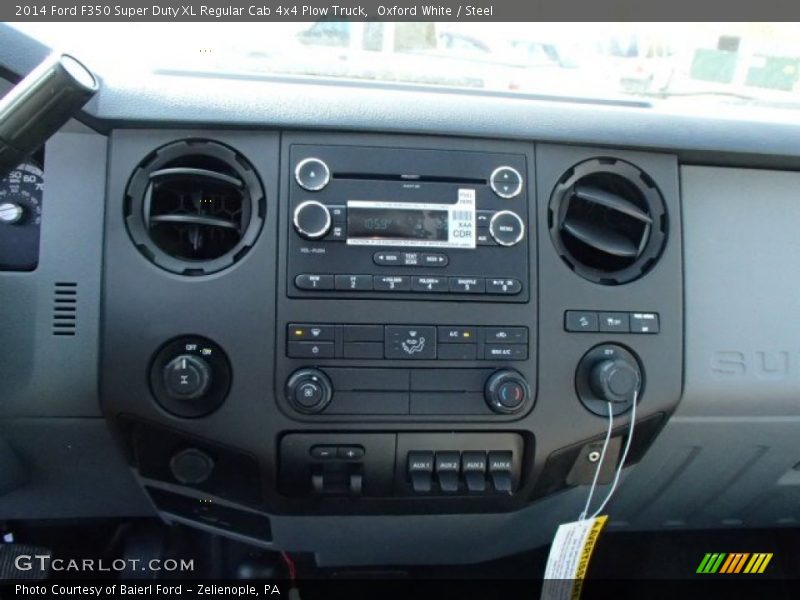 Oxford White / Steel 2014 Ford F350 Super Duty XL Regular Cab 4x4 Plow Truck