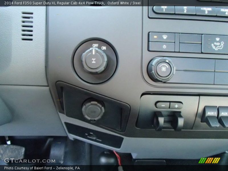 Oxford White / Steel 2014 Ford F350 Super Duty XL Regular Cab 4x4 Plow Truck