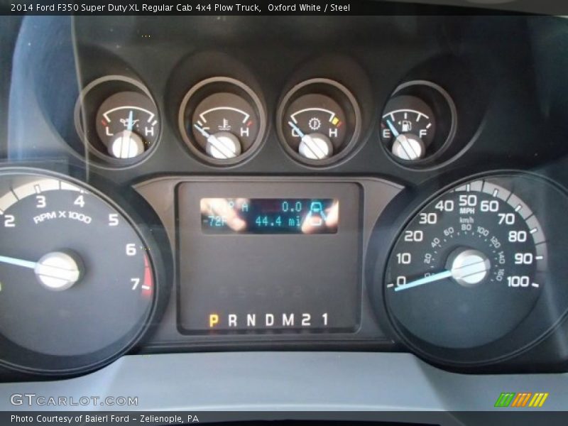 Oxford White / Steel 2014 Ford F350 Super Duty XL Regular Cab 4x4 Plow Truck