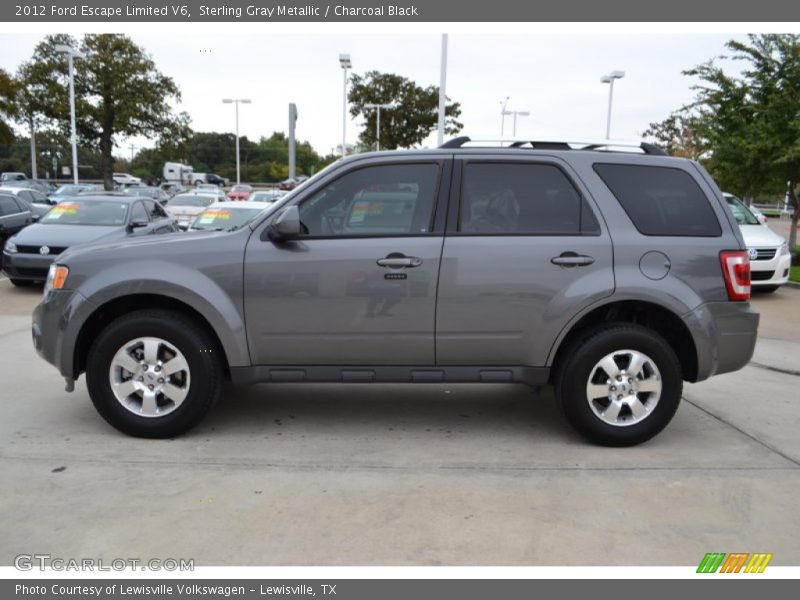 Sterling Gray Metallic / Charcoal Black 2012 Ford Escape Limited V6