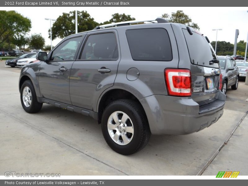 Sterling Gray Metallic / Charcoal Black 2012 Ford Escape Limited V6