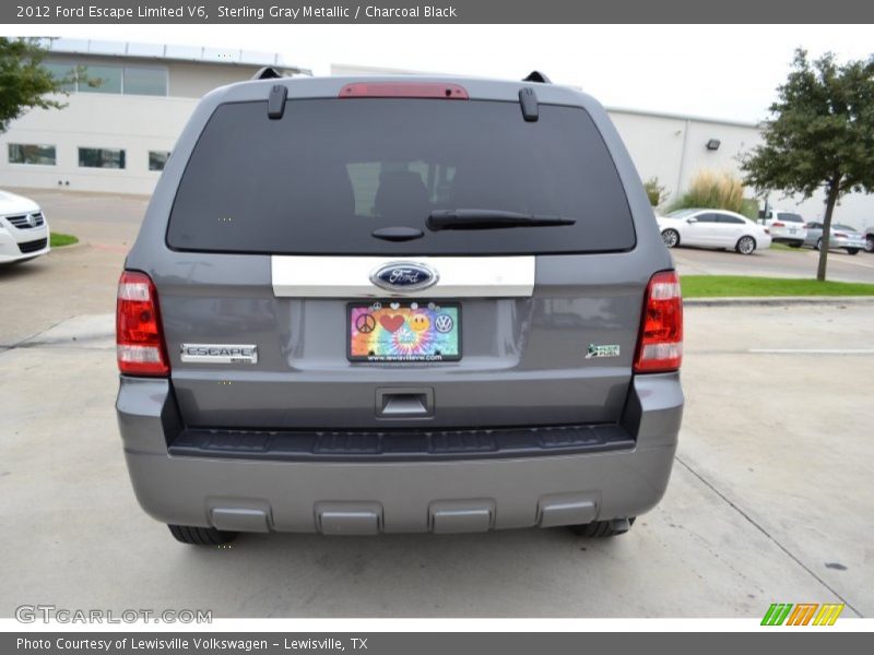 Sterling Gray Metallic / Charcoal Black 2012 Ford Escape Limited V6
