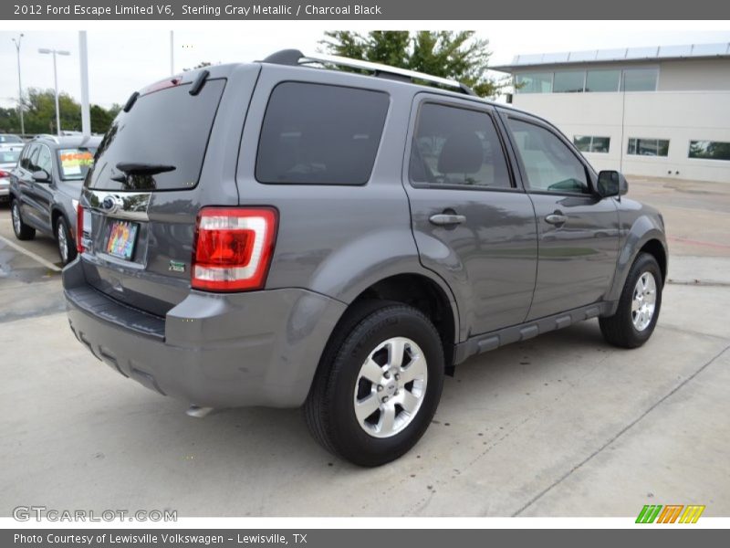 Sterling Gray Metallic / Charcoal Black 2012 Ford Escape Limited V6