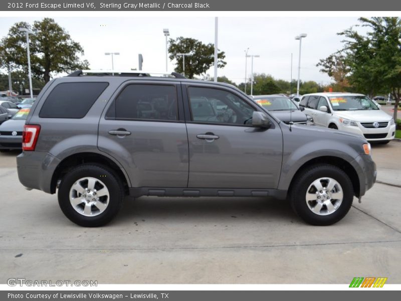 Sterling Gray Metallic / Charcoal Black 2012 Ford Escape Limited V6