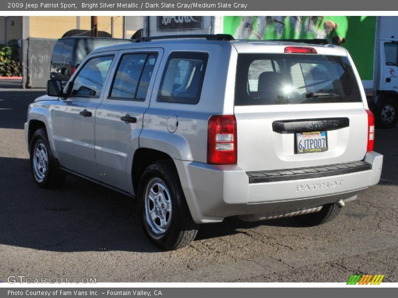 Bright Silver Metallic / Dark Slate Gray/Medium Slate Gray 2009 Jeep Patriot Sport