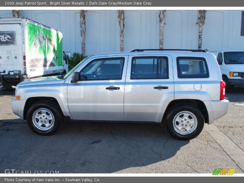 Bright Silver Metallic / Dark Slate Gray/Medium Slate Gray 2009 Jeep Patriot Sport