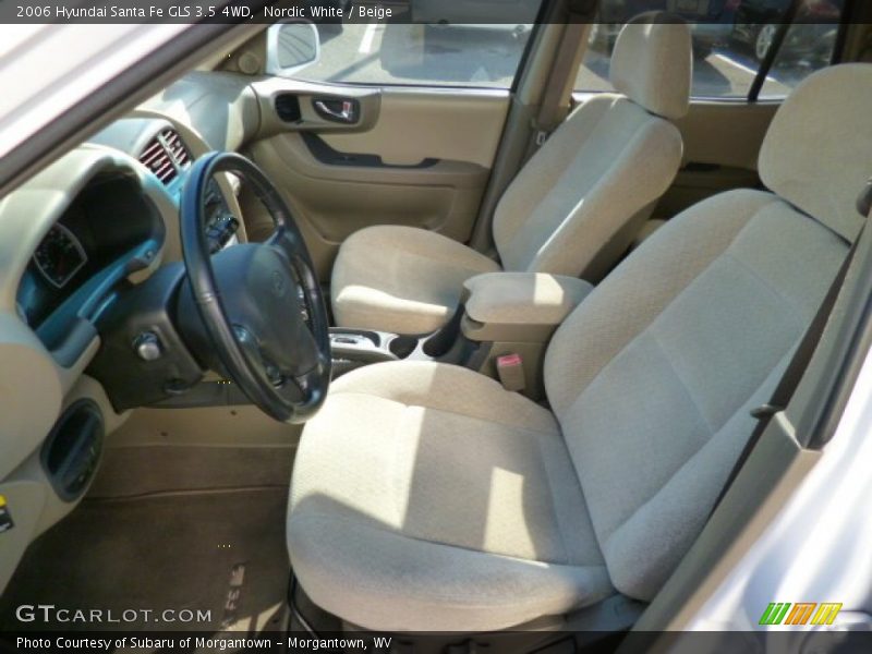 Nordic White / Beige 2006 Hyundai Santa Fe GLS 3.5 4WD