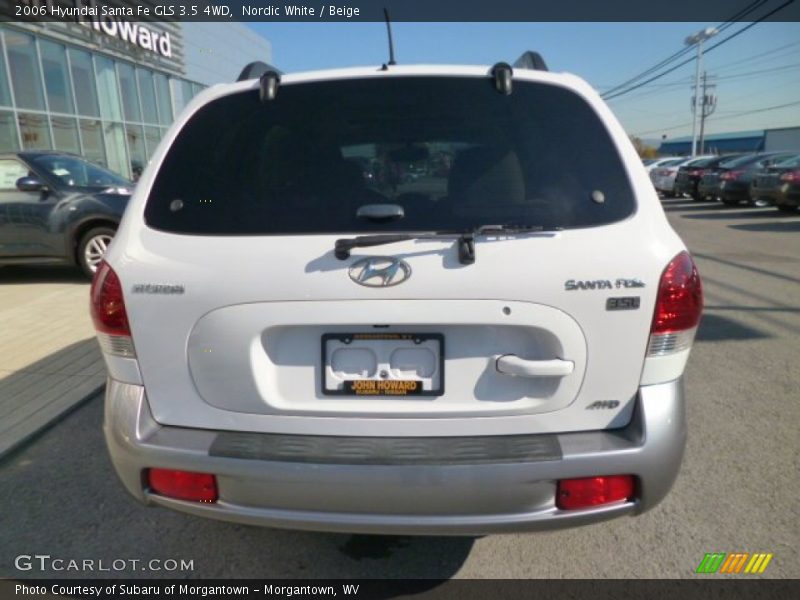 Nordic White / Beige 2006 Hyundai Santa Fe GLS 3.5 4WD