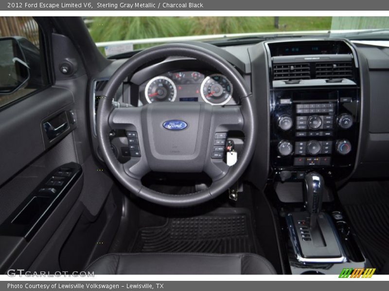 Sterling Gray Metallic / Charcoal Black 2012 Ford Escape Limited V6